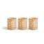 Lumingnon Set Of 3 Cane Webbing Candleholder/Vase
