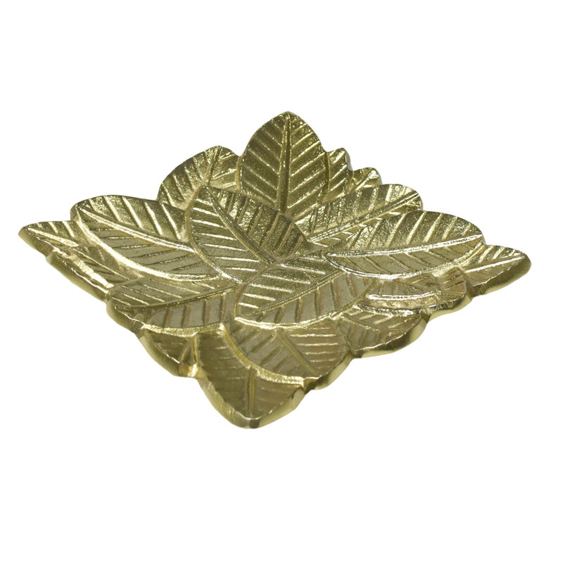 Red Barrel Studio® Aluminum Tray, Gold