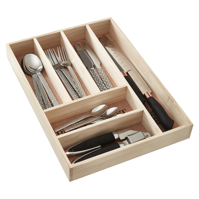 Wood Flatware Caddy