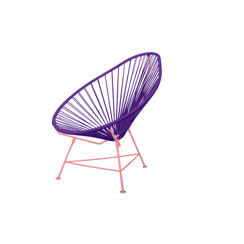 Chaise de jardin, Mauve / corail