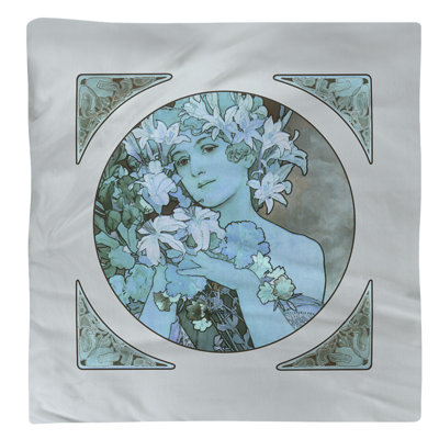 Cotton Floral Square Napkin