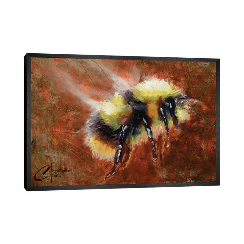 Abstract Form Study - Bee by Christopher Clark - Floater Frame Gallery-Wrapped Canvas Giclée on Canvas, Black Framed Canvas