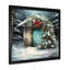 Couronne de Noël verte et hiver II - art mural couronne-1369274228-1402254075