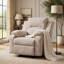 Fauteuil inclinable manuel avec revêtement en chenille-19126676