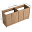 Meuble-lavabo autoportant 60 po (58-11 / 16 po) et 4 portes d'armoire à fermeture en douceur, contreplaqué (KD-PACKING)