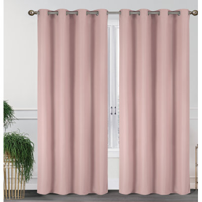 54" x 84" Insulated Grommet Top Blackout Curtain Panels