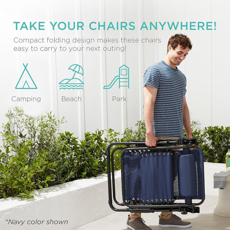Sou Folding Zero Gravity Chair, Dark Gray