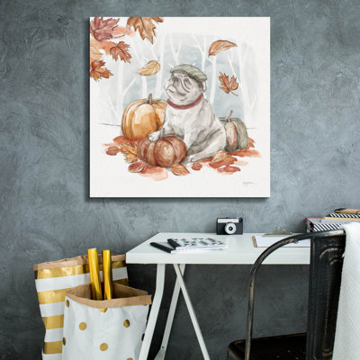 «Autumn Dogs 5» par Mary Urban, art mural sur toile