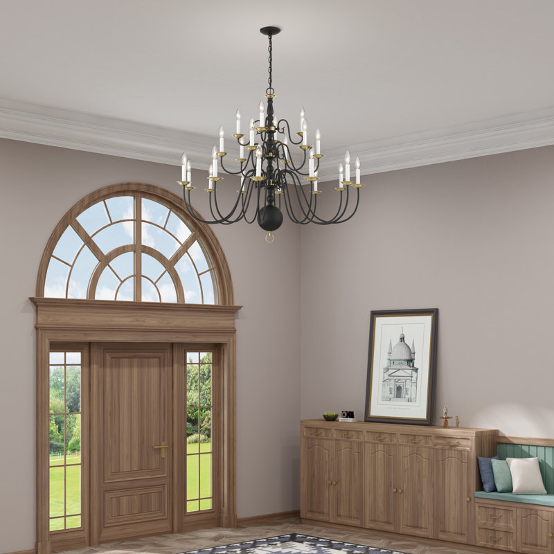 Lustre 22 lumières de style bougie Ricards