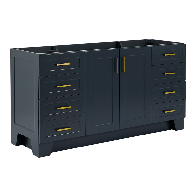 66'' Single Bathroom Vanity Base Only, Midnight Blue