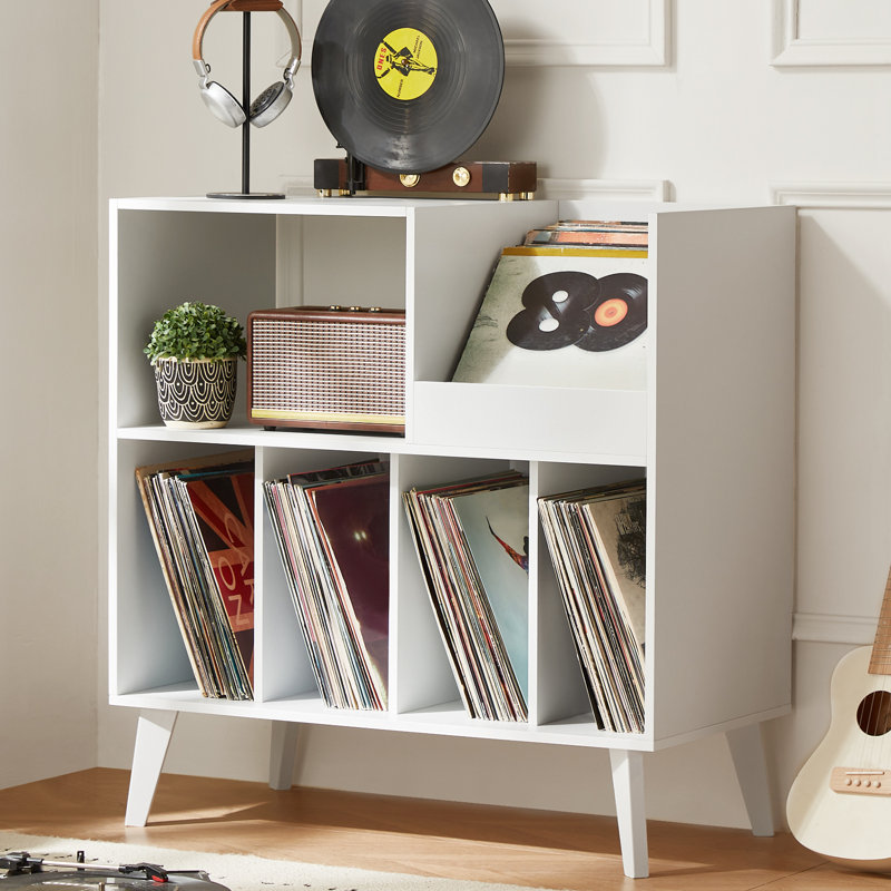 Grand support pour tourne-disque, Blanc