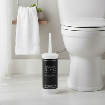 Evideco Plastic Toilet Brush And Holder