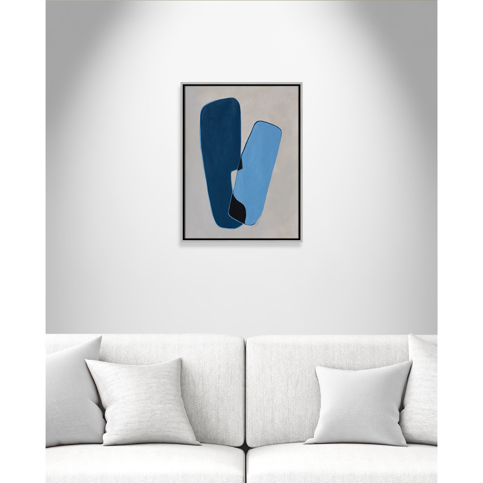 In Unity Collection "In Unity II" Print, 25.5" H x 19.5" W x 2" D, Silver Framed