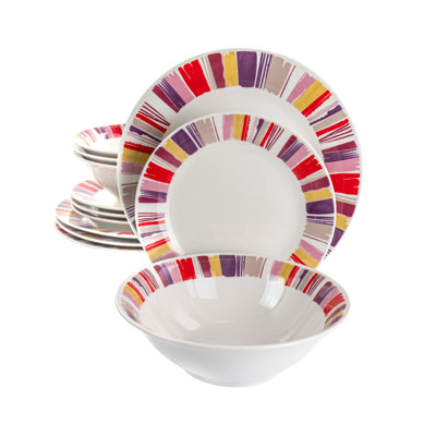 Aleric Piece Ceramic Dinnerware Set - Service for 4