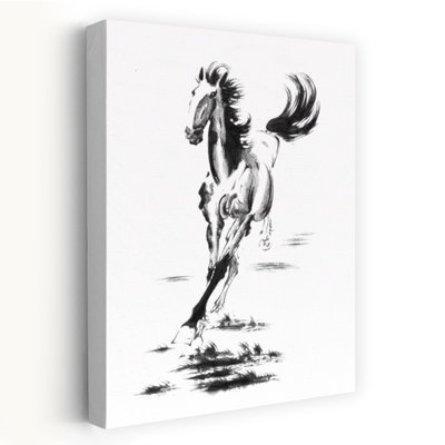 Impression d'art mural cheval au galop
