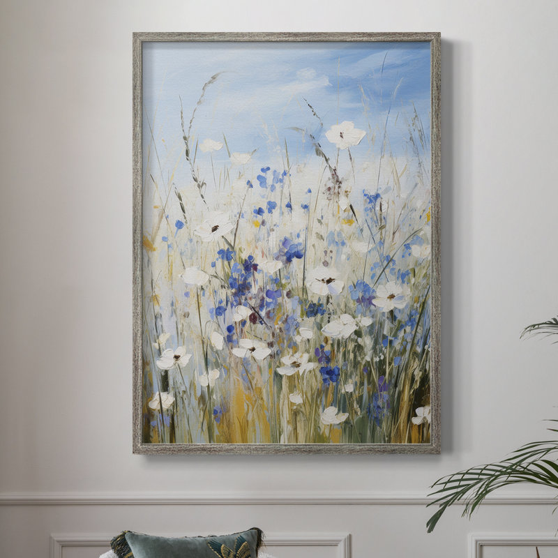 Reproduction encadrée FLORAL Series XIII - bois massif, H 15 po x l 12 po