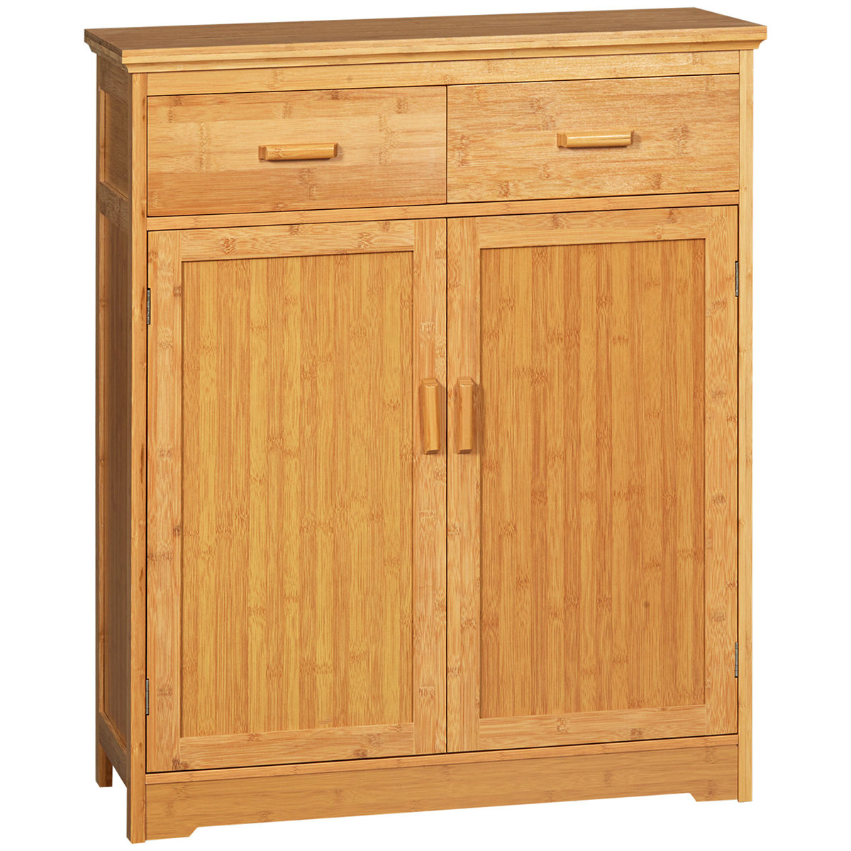 Red Barrel Studio® Rizvana Bamboo Freestanding Bathroom Cabinet | Wayfair