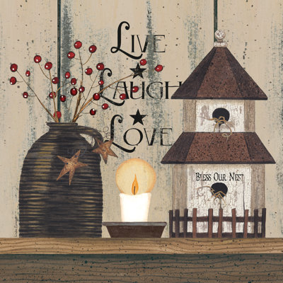 Live Laugh Love Birdhouse