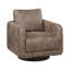 Fauteuil pivotant Wade, structure carrée, similicuir rouge auburn-117559237