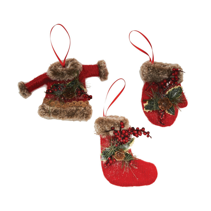 Ensemble d’ornement figurine suspendu 3 pièces balsam lake