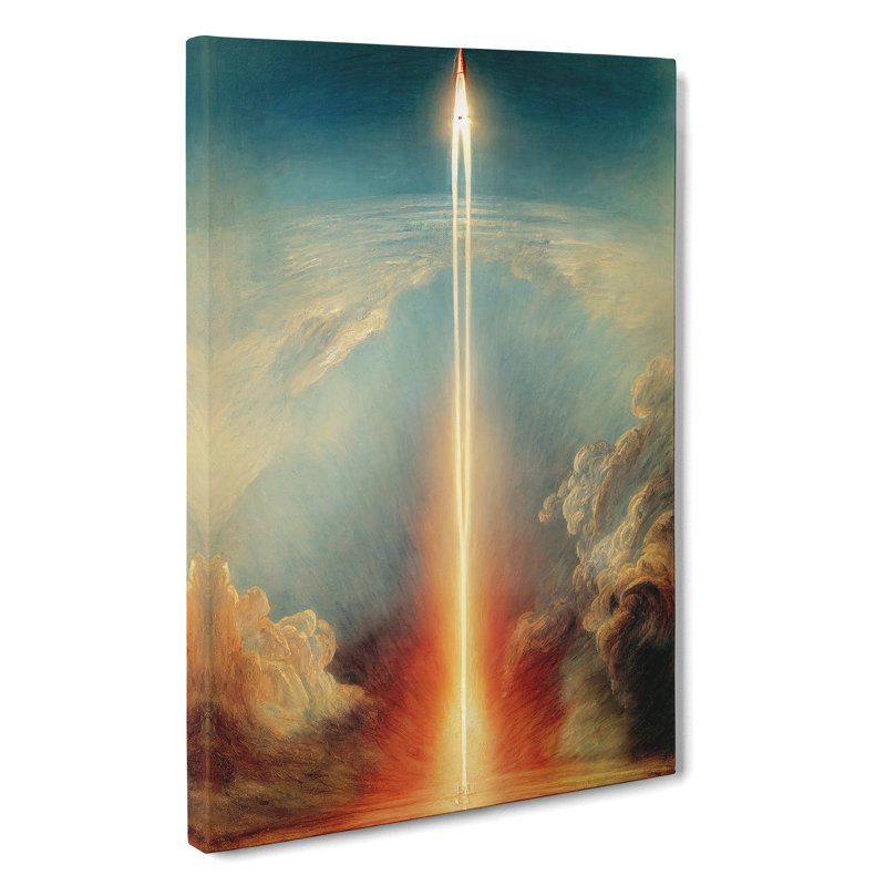 An Awesome Spaceship Rocket - Wrapped Canvas, 76cm H x 50cm W x 3cm D