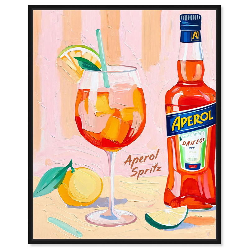 «Palette of Spirz», reproduction d'art sur toile par Art Remedy, Structure noire, H 21 po x l 17 po