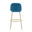 Tabouret de bar intérieur en métal, ensemble de 2
