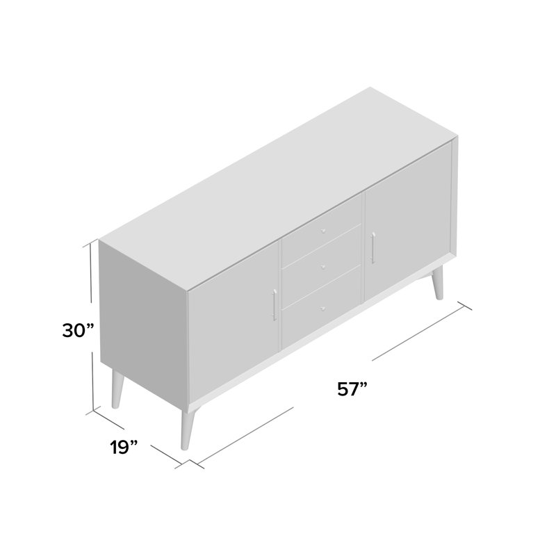 Landon 57 " W Buffet Table, White