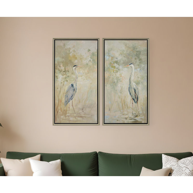 Ensemble de deux reproductions d'art encadrées sur toile