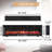 Carsten 60" 3-in-1 Electric Fireplace Insert with Adjustable Color Flames & Fire Cracking Sound-1439548254
