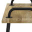 Banc de hall d'entrée en bois de manguier massif de 56 po avec pieds en métal Berkeley-505859687