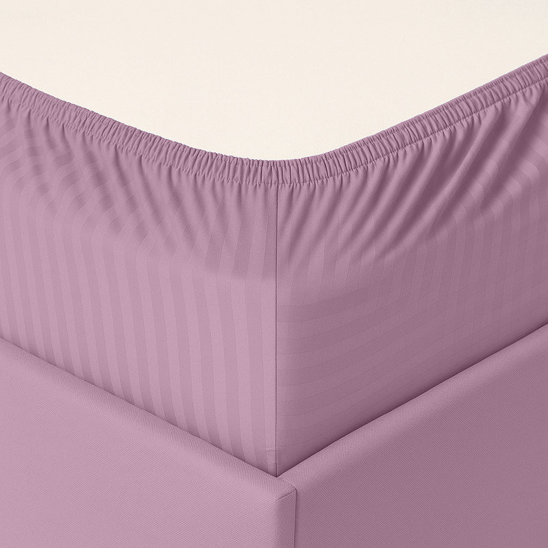Ensemble de draps 100% coton American Home, Ensemble de draps pour lit double avec 2 taies d'o, Violet