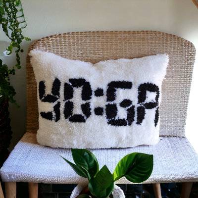  Housse de coussin rectangulaire en coton avec insert