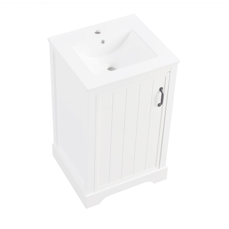 Armoires de salle de bain avec lavabo, Blanc