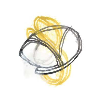 String Orbit VI by June Erica Vess - Wrapped Canvas Gallery-Wrapped Canvas Giclée