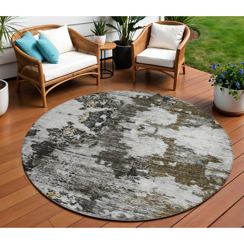 Tapis d'intérieur rond 8 po