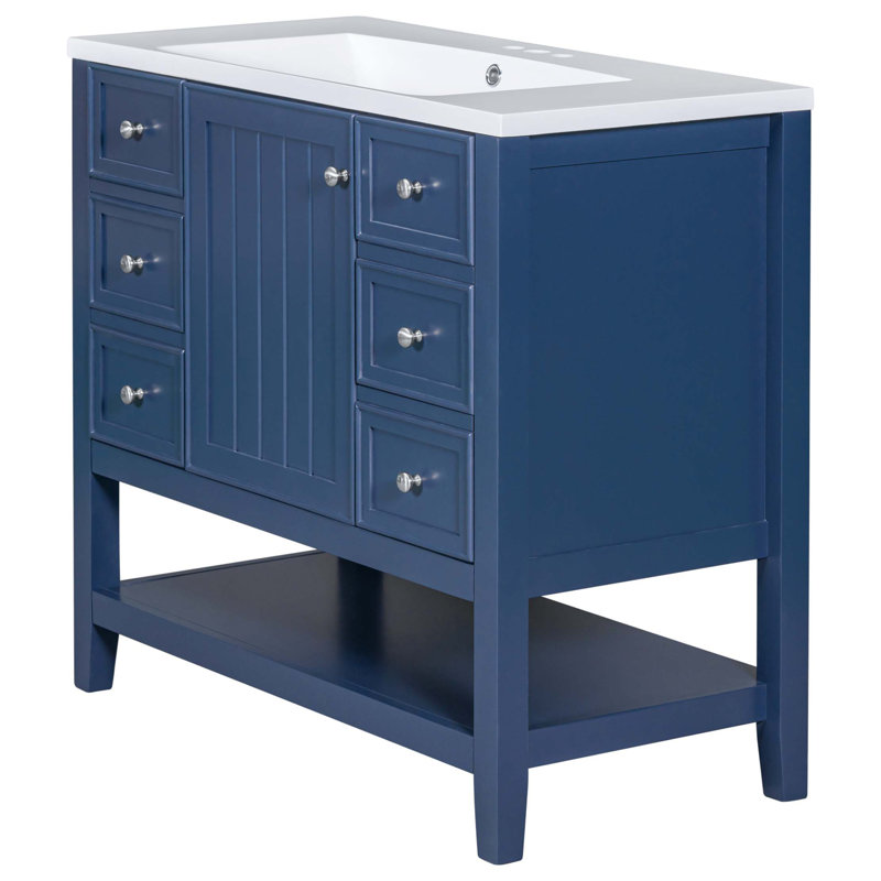 Meuble-lavabo 36 po avec lavabo, 1 armoire et 3 tiroirs