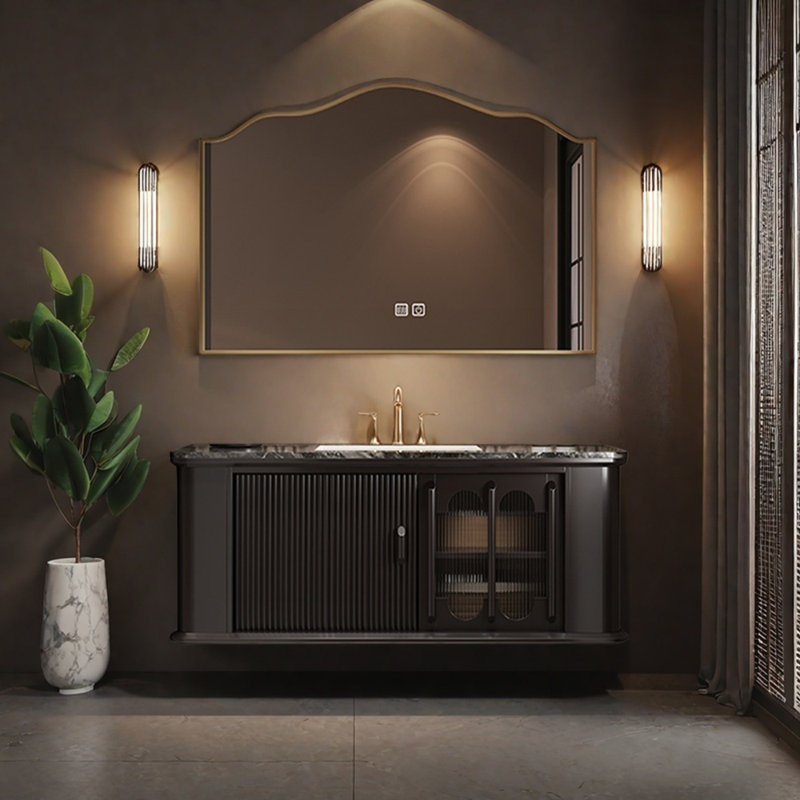 Armoire de salle de bain française haut de gamme simple
