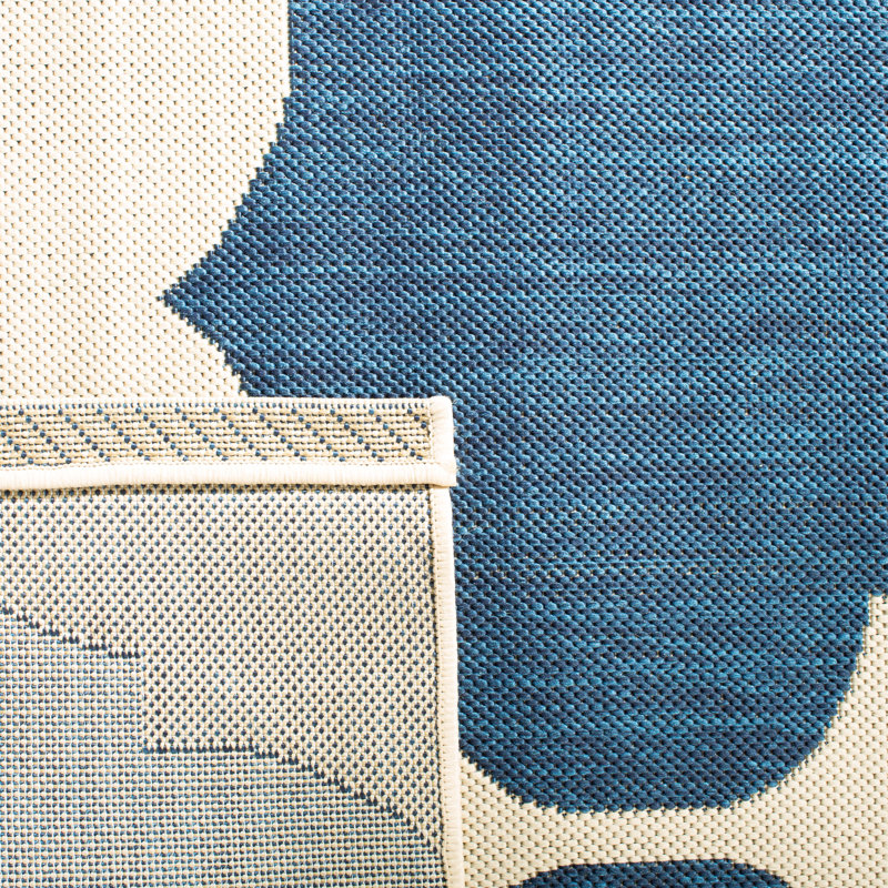 Tapis d'intérieur / extérieur à motif géométrique Herefordshire Performance, Rectangle 8 pi x 11 pi