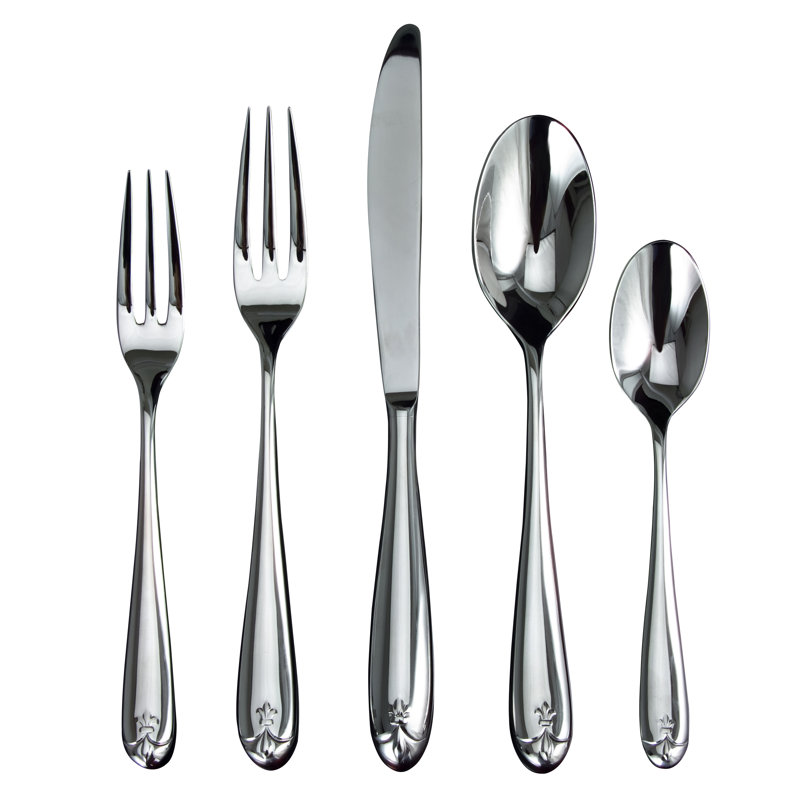 Fiordalisi 5 - Piece Stainless Steel Flatware Set - Service for 1