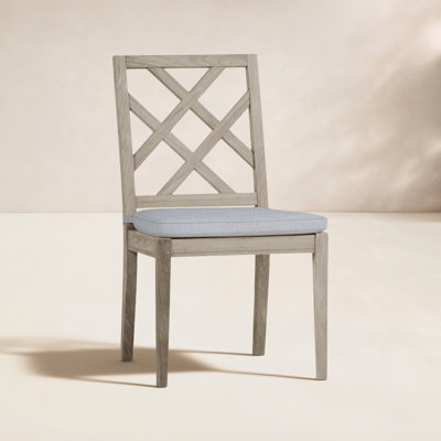 Haley Patio Dining Side Chair with Cushions
