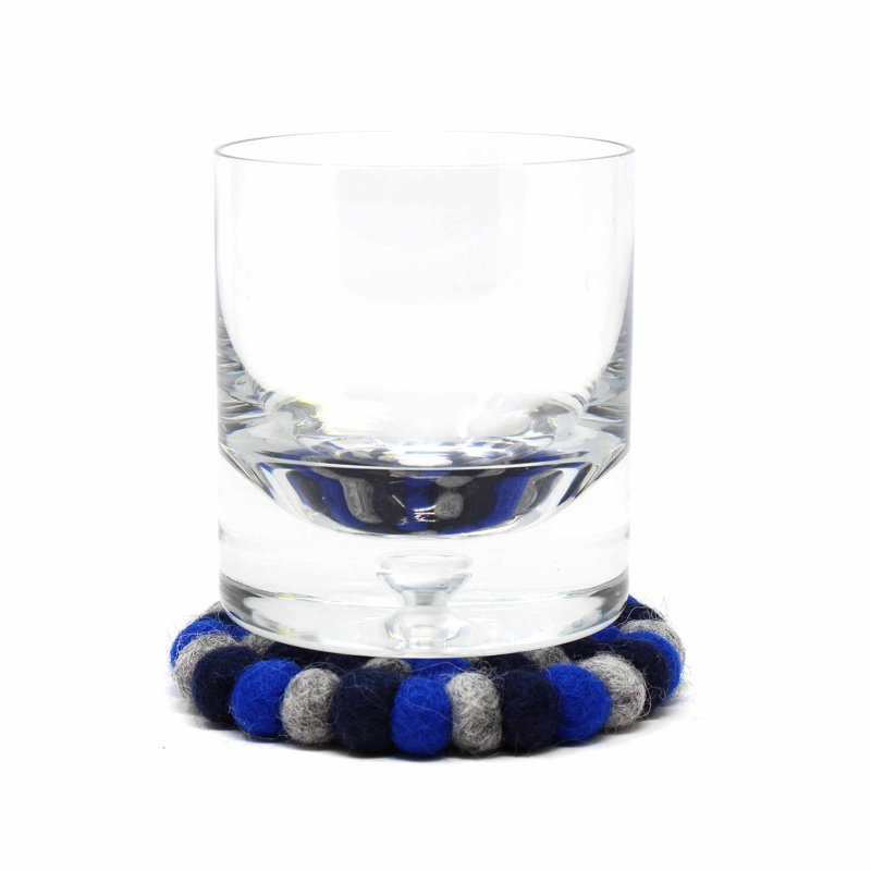 Round 4 Piece Coaster Set, Violet