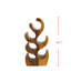 Solid Wood Tabletop Wine Bottle Rack Brown-884544466