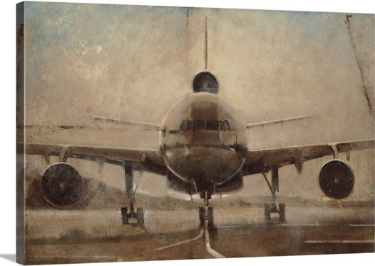 «Crepuscolo Tonal Plane» par Joseph Cates, reproduction d'art, H 8 po x l 12 po x P 1,5 po, Toile