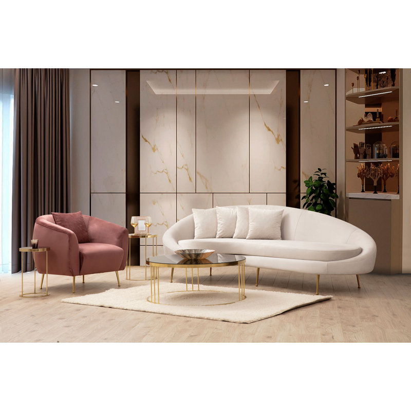Aaryanna 32.28" W Polyester Armchair