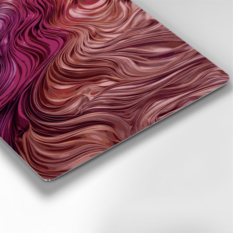 Gradient Abstract 24 Red Metal Wall Art