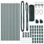 80cm H x 2500cm W Metal Border Fencing