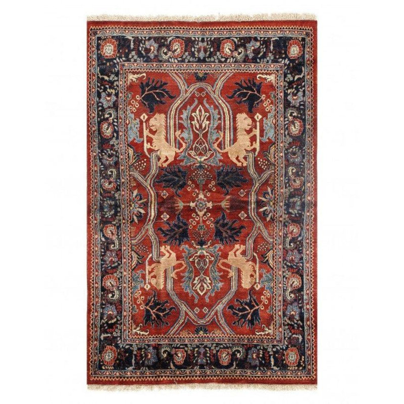 Caitelyn Oriental Area Rug in Rust