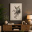 Bird on Crowned Beast Japandi 1 Piece Wrapped Canvas Wall Art-1539392373-1539392387
