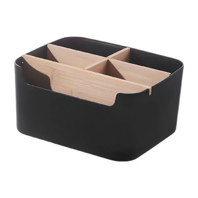Storage Pouch Desktop Storage Box  And Wood Cosmetic Storage Basket Remote Control Storage Box Miscellaneous Storage  Basket Living Room Coffee Table Storage
